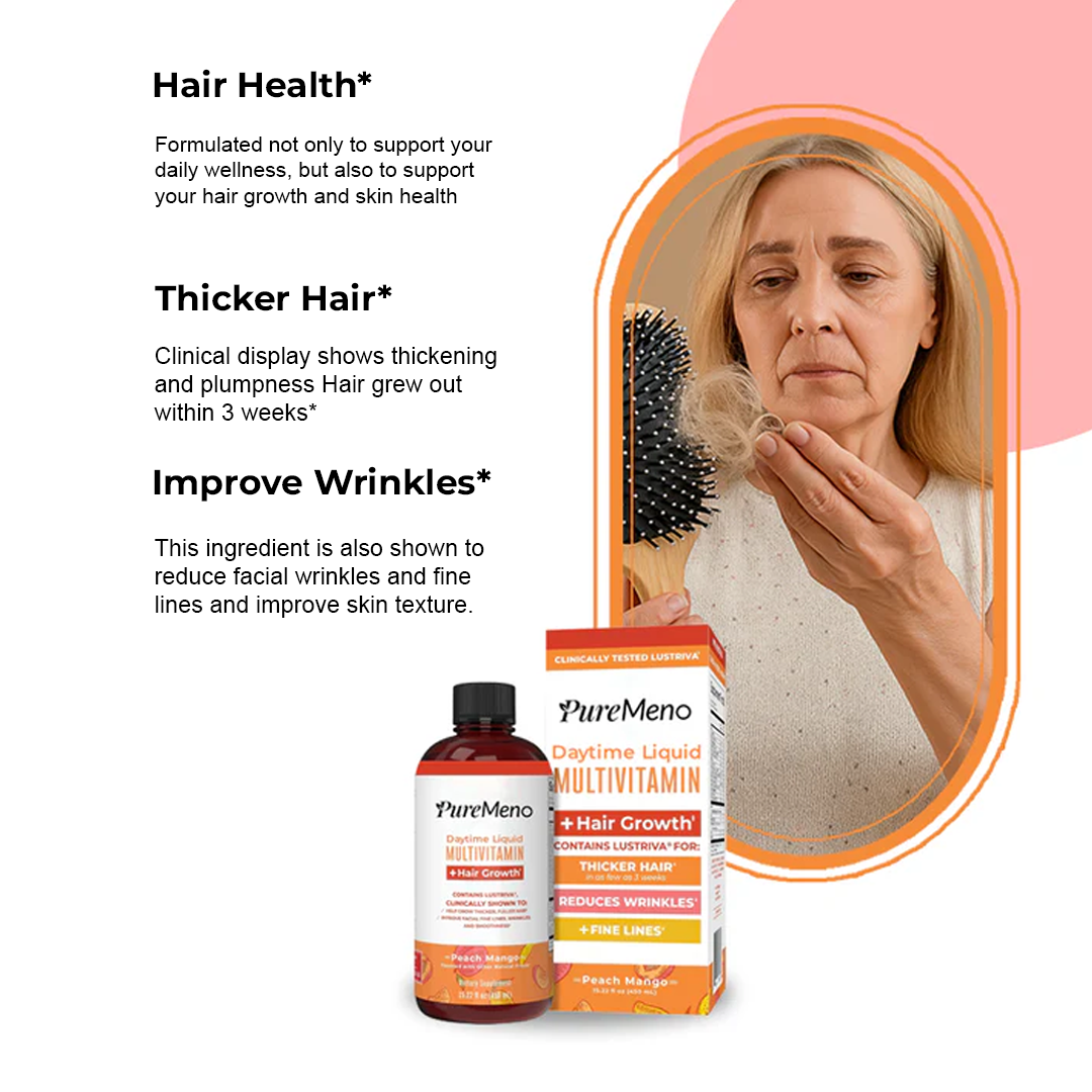 PureMeno Daytime Liquid Multivitamin + Hair Growth