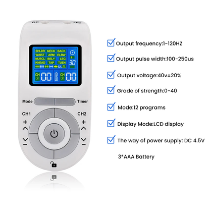 PureMeno TENS + EMS Pain Relief Massager