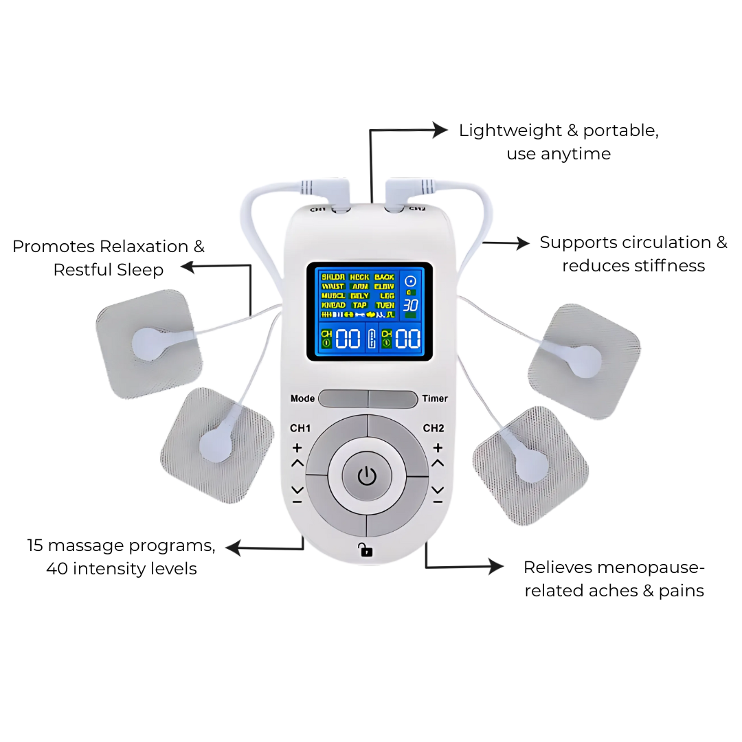3 Ways the PureMeno TENS + EMS Pain Relief Massager Supports Your Menopause Wellness